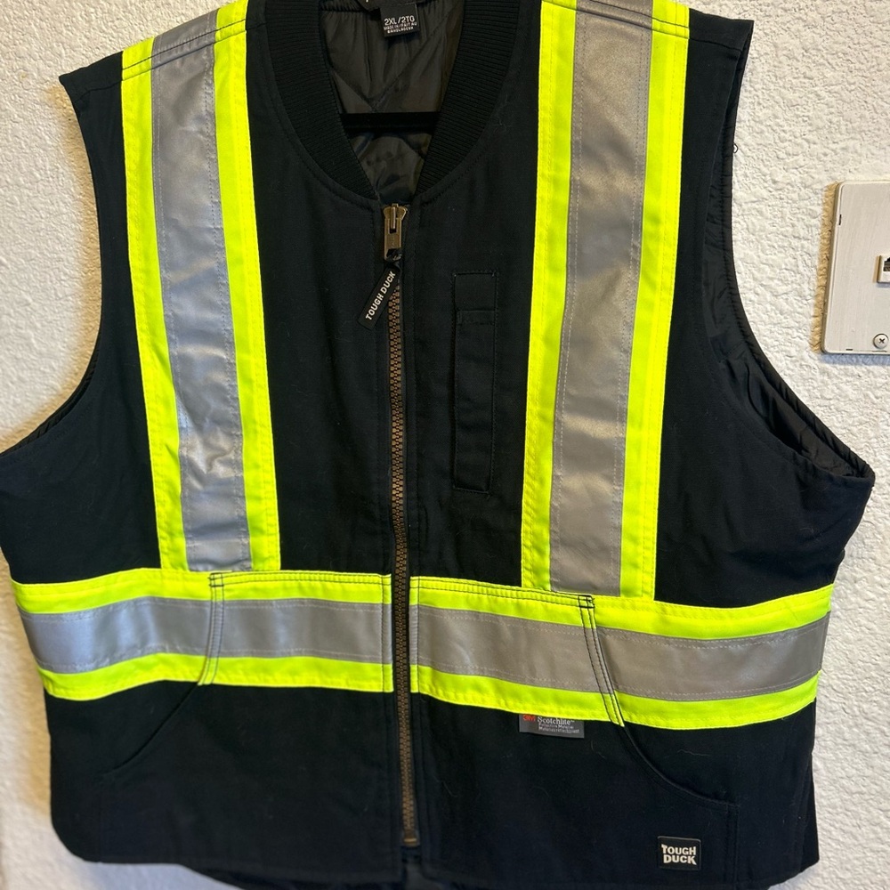 Black and Yellow Safety Vest